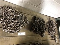 (3) 25 Ft. 45/16" Chain with 6 Hooks