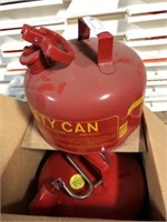 (2) Eagle Type II Safety 1 Gallon Gas Cans