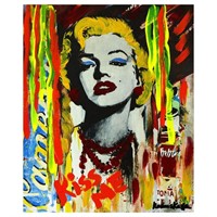 Nastya Rovenskaya- Mixed Media "Marilyn Monroe II"