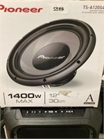 Pioneer TS-A120S4E 1400w Max 12" Subwoofer $110