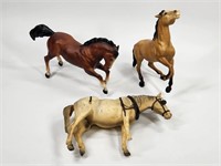 3) VINTAGE BREYER HORSES