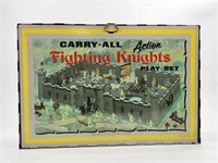 VINTAGE MARX CARRY ALL FIGHTING KNIGHTS PLAY SET