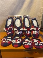 4 new Dearfoams kid’s slippers-various sizes
