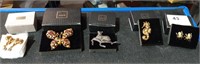 5 New Avon Boxes 3 w/ Pins & 2 w/ Earrings -All