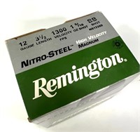 (25) Rnds 12 Ga. 3 1/2", BB, Remington Steel