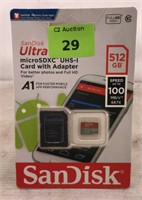 New SanDisk Ultra 512GB MicroSD Card with Adapter