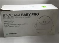 Simcam Baby Pro On-Device AI Baby Monitor Used