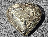 Iron Pyrite Heart 2 1/2" Across