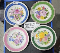 4 Chelsea Flower Plates 1981,1985, 1986, 1987
