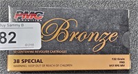 PMC Bronze 38 Special  50 Rounds 132 gr FMJ