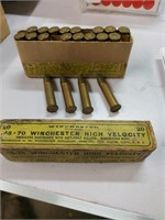 20 Winchester  .45-70 bullets