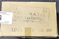 7.62mm N.A.T.O. Ball Cartridges -+ 50 Rounds