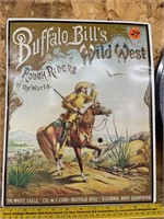 Tin Buffalo Bill Sign