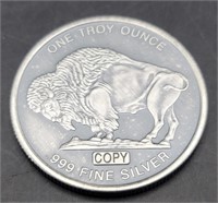Antique Finish Buffalo 1 Ounce Silver