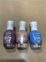 Pack of 3 Sally Hansen Vegan Nail polish