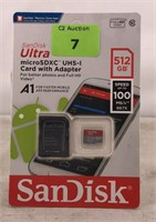 New SanDisk Ultra 512Gb SD Card with Adapter