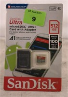 SanDisk Ultra 512GB MicroSD Card with Adapter