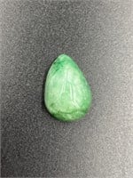 14.80 Carat Pear Cut Green Cabochon GIA