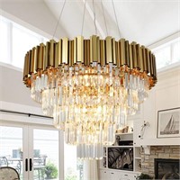 28' Gold Luxury Pendant Light for Living