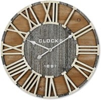 Wooden Rustic Farmhouse Clock 18