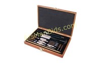 OUTERS 28PC .22+ CLNG KIT WOOD BOX