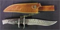 Hand Forged Damascus Steel Fixed Blade Knife