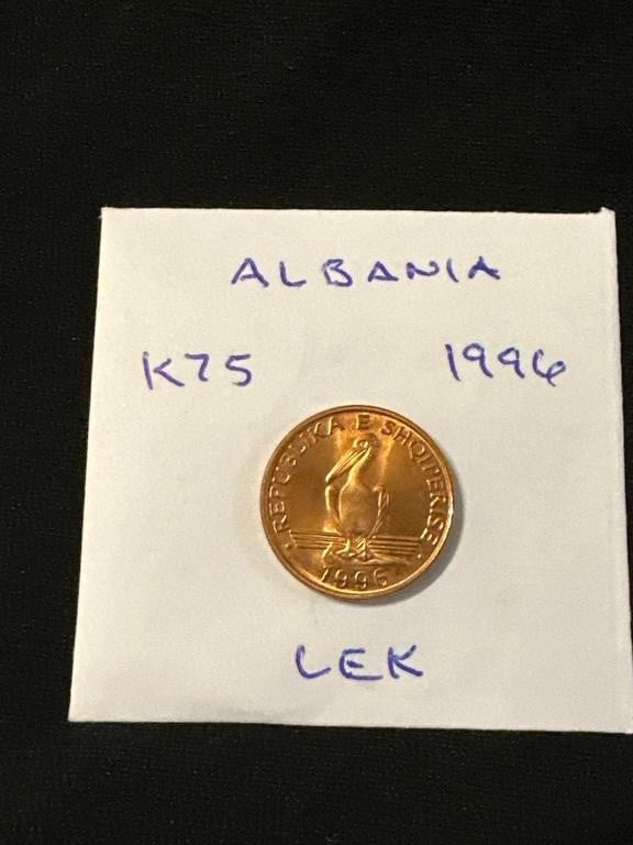 Albanian 1996 Lek Coin