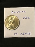 Bohemian 1966 "25 Cents" Coin
