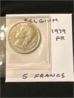 Belgium 1979Fr  5 Francs Coin
