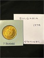 Bulgaria 1974  5 Stotinki Coin