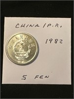 China 1982  5 Fen Coin