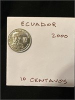 Ecuador 2000  10 Centavos Coin