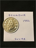Ecuador 1986  Sucre Coin