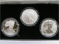 2006 American Silver Eagle 20th Ann. 3 Coin Set ..