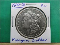 1900-S Morgan Silver Dollar AU Luster