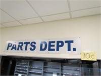 Parts Department Sign