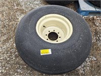 Goodyear 16.5L-16.1 tire and rim, 8-bolt