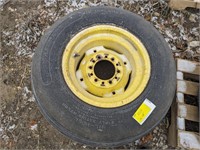 11L - 15SL implement rim & tire, used