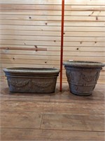 (2) Plastic Planters