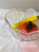 Crystal fruit bowl with fruit #13
