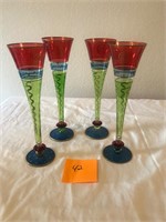 Colorful champagne flutes #42