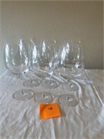 Six large Waterford wine glasses #46