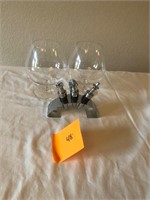 Waterford glasses and wine stoppers #48
