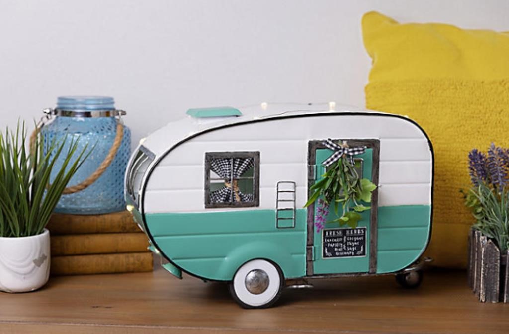 Member's Mark Spring Vintage Camper - Teal/White