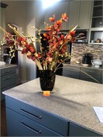 Vase with faux plants #71