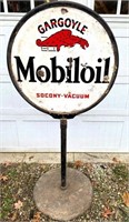 1940s  Mobiloil 30" porcelain sign - 2 sided