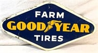 1960 Good Year Farm Tires sign 15"x28"