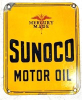 1930s porcelain sign  - Sunoco Mercury made 10x12