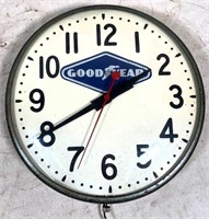 Vintage Good Year 12" wall clock sign