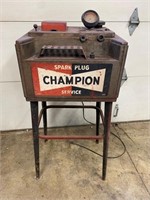 1950s Champion Spark plug service station